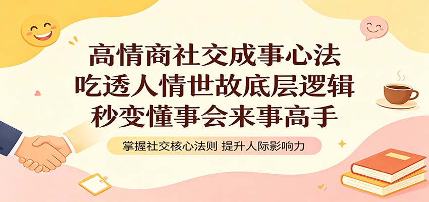 高情商社交成事心法：吃透人情世故底层逻辑，秒变懂事会来事高手-校睿铺