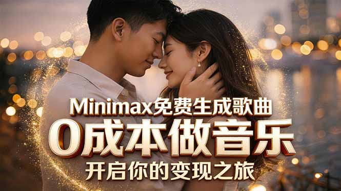 Minimax免费生成歌曲实测！0成本做音乐，说唱流行Lofi一键生成-校睿铺
