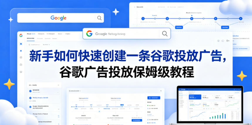 新手如何快速创建一条谷歌投放广告，谷歌广告投放保姆级教程-校睿铺