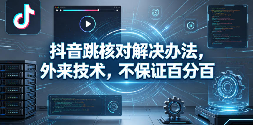 抖音跳核对解决办法，外来技术，不保证百分百-校睿铺
