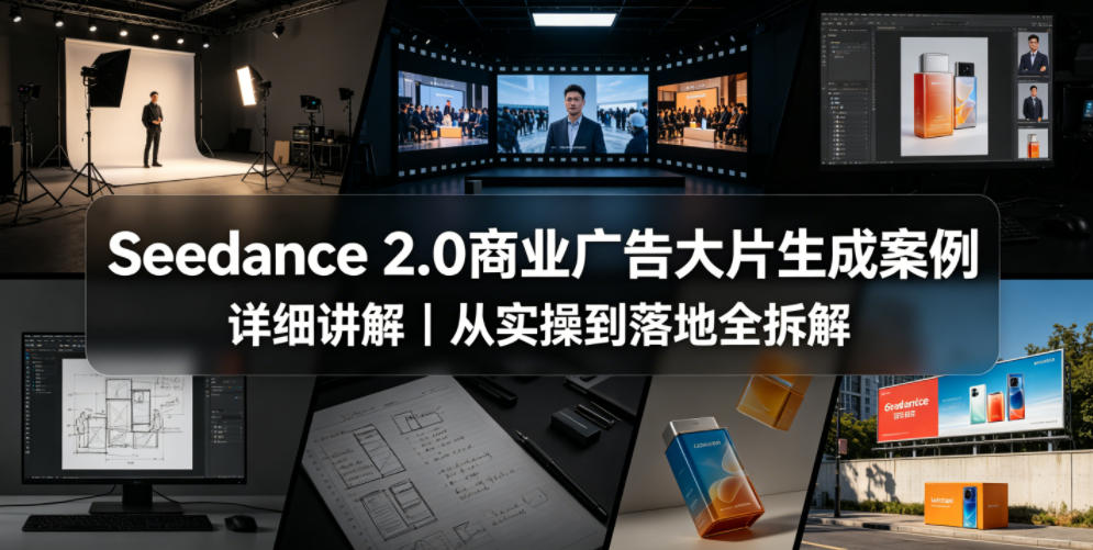 Seedance 2.0商业广告大片生成案例详细讲解｜从实操到落地全拆解-校睿铺