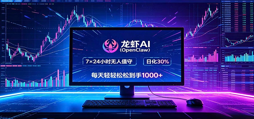 龙虾AI(OpenClaw)全自动挂机，智能操控电脑高效执行任务，每天轻松到手四位数-校睿铺