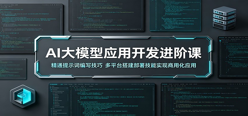 AI大模型应用开发进阶课：精通提示词编写技巧，多平台搭建部署技能实现商用化应用-校睿铺