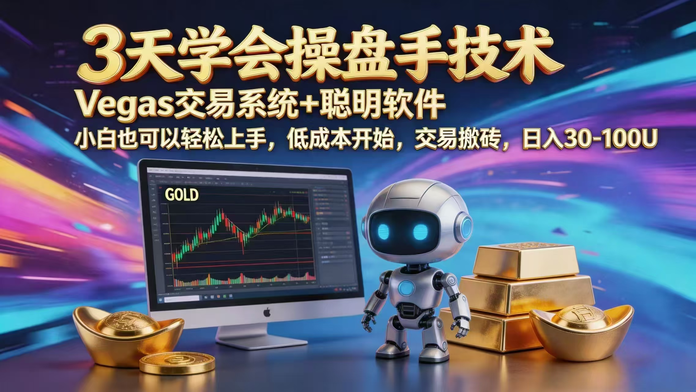 三天学会操盘手技术，vegas技术+聪明软件，小白也可以轻松上手，日入1000+-校睿铺