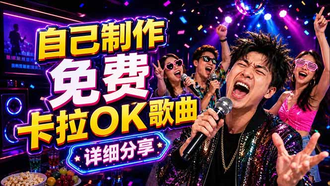 免费卡拉OK歌曲制作全攻略：音轨分离字幕制作，零基础快速做出专业K歌视频-校睿铺