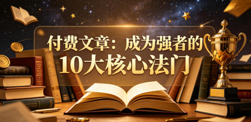 付费文章：成为强者的10大核心法门-校睿铺