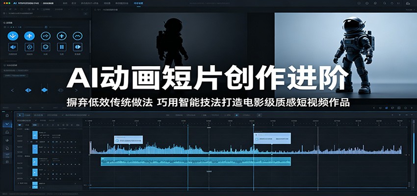 AI动画短片创作进阶：摒弃低效传统做法，巧用智能技法打造电影级质感短视频作品-校睿铺