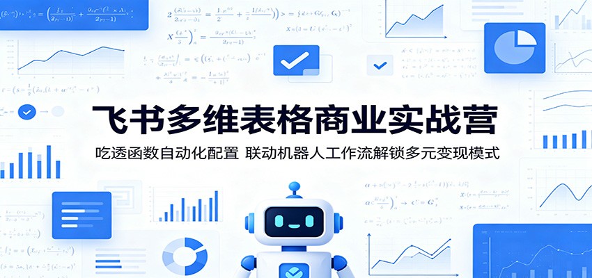 飞书多维表格商业实战营：吃透函数自动化配置，联动机器人工作流解锁多元变现模式-校睿铺