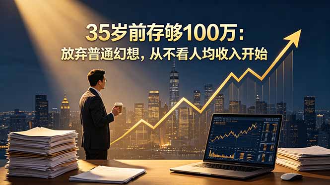 35岁前存够100万：放弃普通幻想，从不看人均收入开始-校睿铺