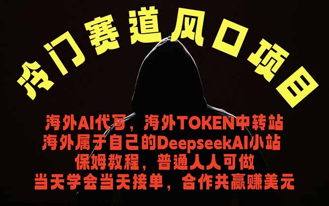 冷门赛道风口项目 海外AI代写！0成本运作完全免费！当天注册当天接单，接单接到手抽筋，无脑…-校睿铺