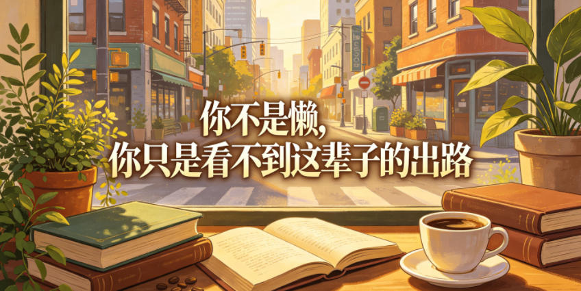 付费文章：你不是懒，你只是看不到这辈子的出路-校睿铺