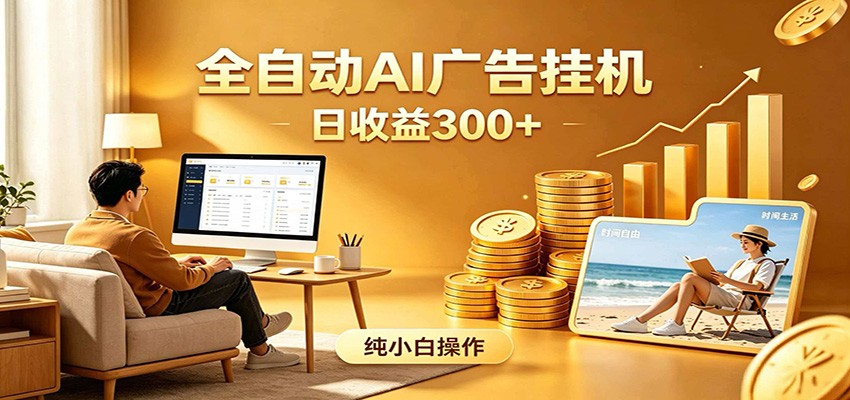 AI风口项目，全程解放双手，后台自动运行赚取收益，每天稳定收益300+-校睿铺
