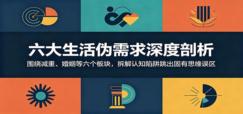 六大生活伪需求深度剖析：围绕减重、婚姻等六个板块，拆解认知陷阱跳出固有思维误区-校睿铺