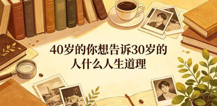 公众号付费文章：40岁的你想告诉30岁的人什么人生道理？-校睿铺