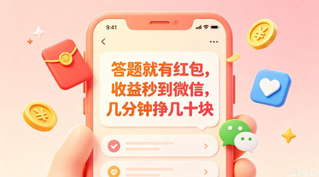 答题就有红包，收益秒到微信，几分钟挣几十块，学生党上班族宝妈都可以玩【揭秘】-校睿铺