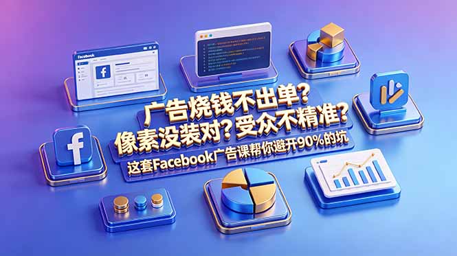 广告烧钱不出单？像素没装对？受众不精准？这套Facebook广告课帮你避开90%的坑-原创双语字幕-校睿铺