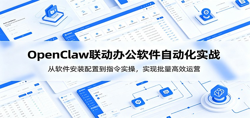 OpenClaw自动化实操课：从软件安装配置到指令实操，实现批量高效运营-校睿铺
