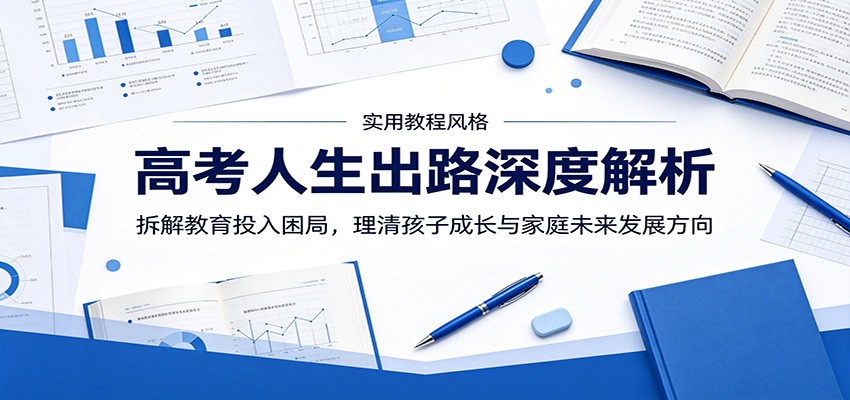 高考人生出路深度解析：拆解教育投入困局，理清孩子成长与家庭未来发展方向-校睿铺