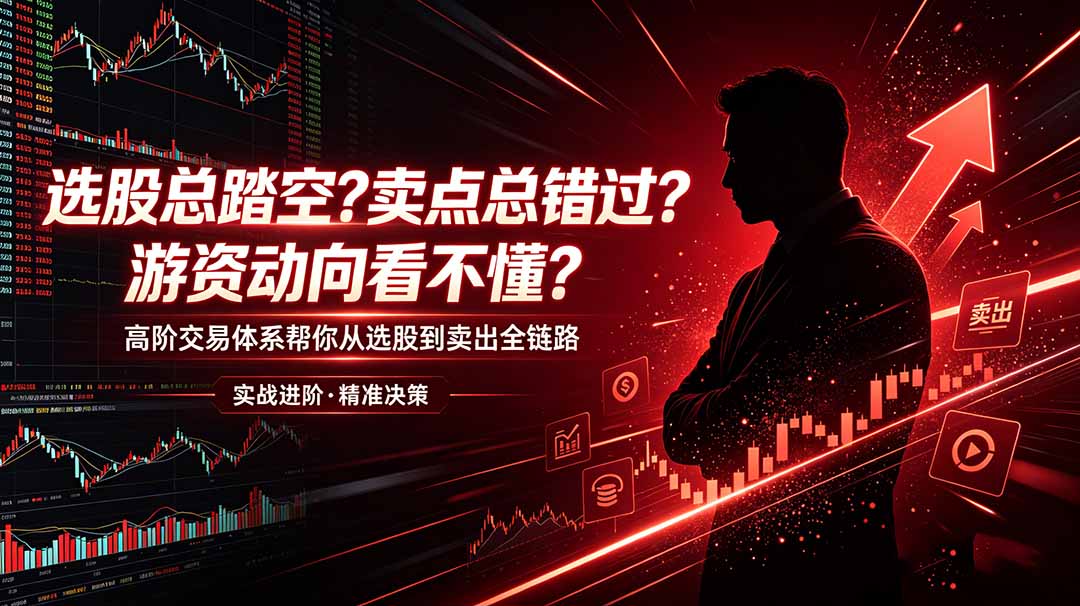 选股总踏空？卖点总错过？游资动向看不懂？高阶交易体系帮你从选股到卖出全链路(更新6月-校睿铺