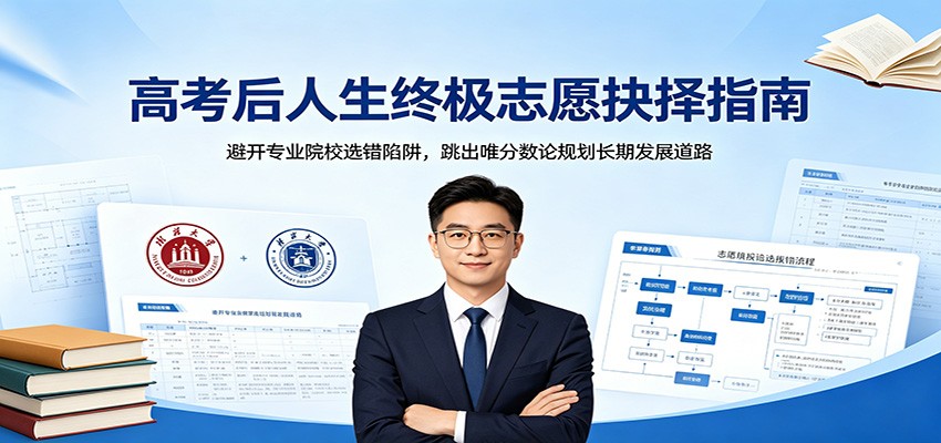 高考后人生终极志愿抉择指南：避开专业院校选错陷阱，跳出唯分数论规划长期发展道路-校睿铺