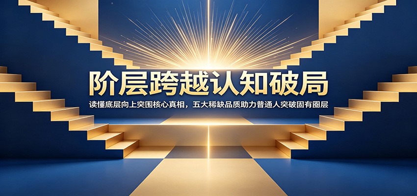 阶层跨越认知破局：读懂底层向上突围核心真相，五大稀缺品质助力普通人突破固有圈层-校睿铺