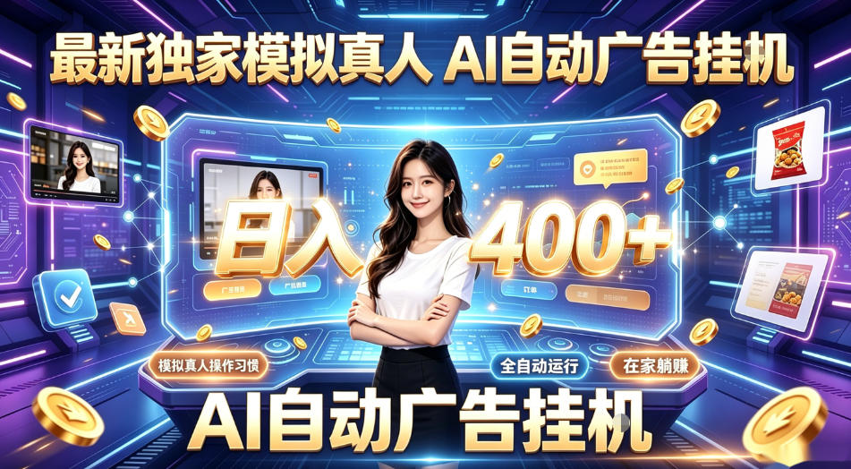最新独家模拟真人，AI自动挂号挂G，日入400+，全程全自动运行，无需人工【揭秘】-校睿铺