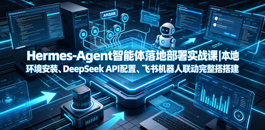 Hermes-Agent智能体落地部署实战课｜本地环境安装、DeepSeek API配置、飞书机器人联动完整搭建教程-校睿铺