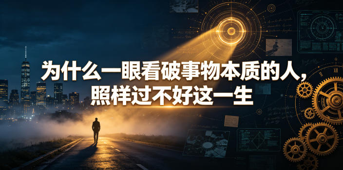 付费文章：为什么一眼看破事物本质的人，照样过不好这一生-校睿铺