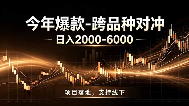 全新跨品种对冲模式上线！日稳定盈利 2000-6000，合规长久可批量放大-校睿铺