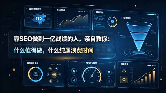 靠SEO做到一亿战绩的人，亲自教你：什么值得做，什么纯属浪费时间【原创双语字幕】-校睿铺