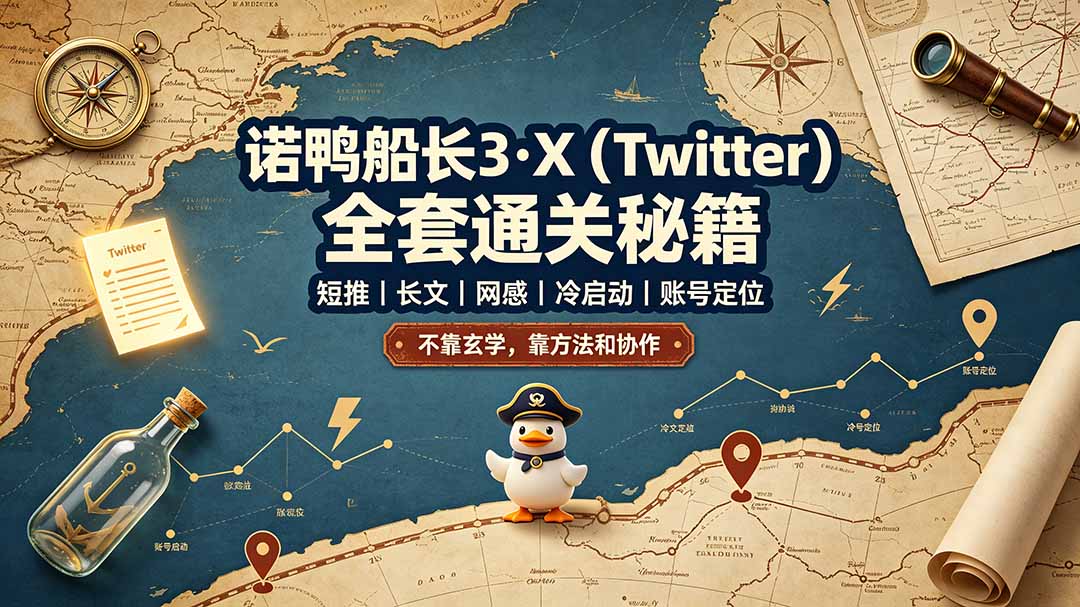 诺鸭船长3·X(Twitter-校睿铺