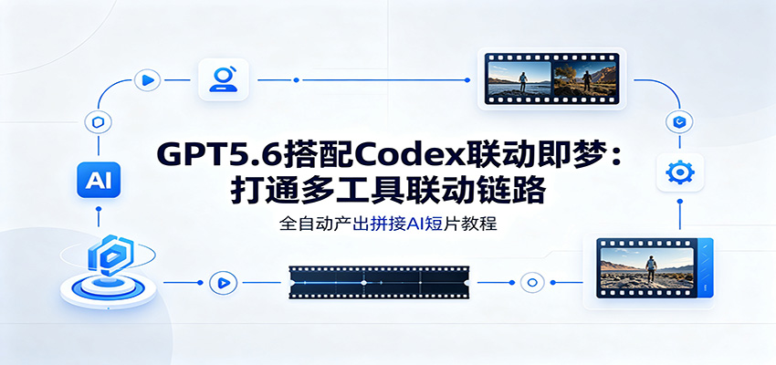 GPT5.6搭配Codex联动即梦：打通多工具联动链路，全自动产出拼接AI短片教程-校睿铺