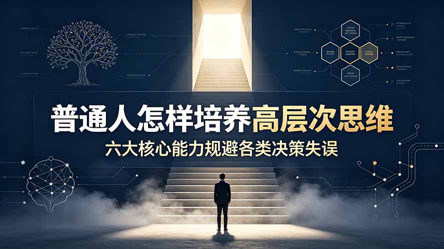 付费文章：普通人怎样培养高层次思维，六大核心能力规避各类决策失误-校睿铺