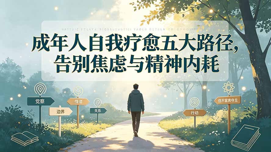 付费文章：成年人自我疗愈五大路径，告别焦虑与精神内耗-校睿铺