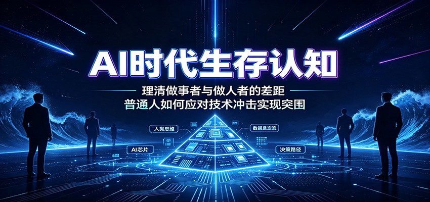 AI时代生存认知：理清做事者与做人者的差距，普通人如何应对技术冲击实现突围-校睿铺