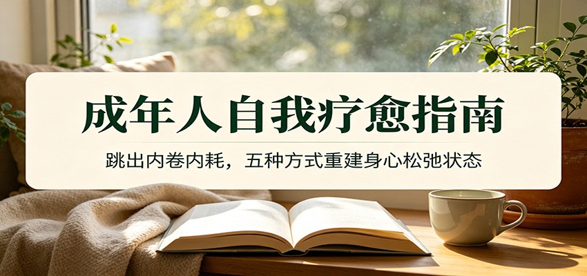 成年人自我疗愈指南：跳出内卷内耗，五种方式重建身心松弛状态-校睿铺