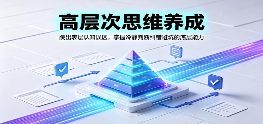 高层次思维养成：跳出表层认知误区，掌握冷静判断纠错避坑的底层能力-校睿铺