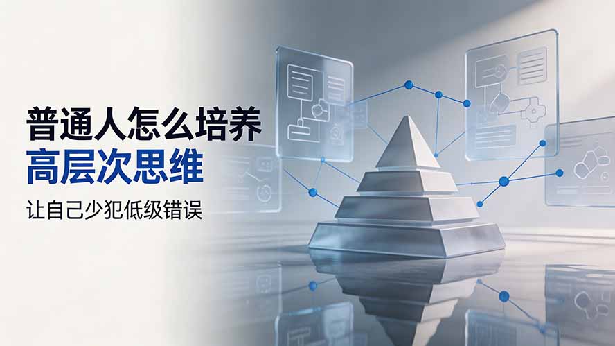 付费文章：普通人怎么培养高层次思维，让自己少犯低级错误-校睿铺